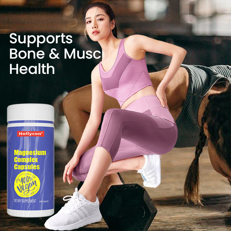 Supplément de magnésium pour le calme Capsules complexes de magnésium pour le calme osseux