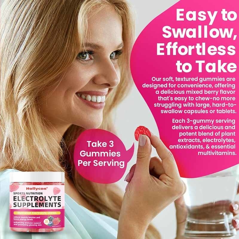 OEM Happy Hour Aid Gummies Supplément de pré-match Fête hydratation Électrolites Alcool DHM Chardon-Marie Après avoir Bu Gummy