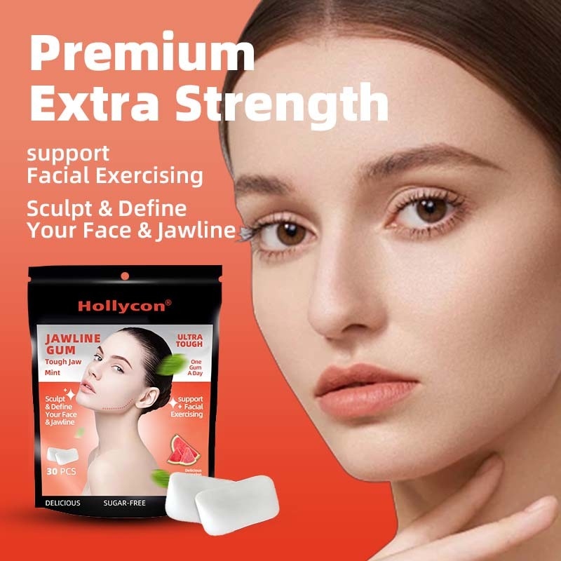 Gums à mâcher à base de sucre sans sucre pour l'exercice facial efficace