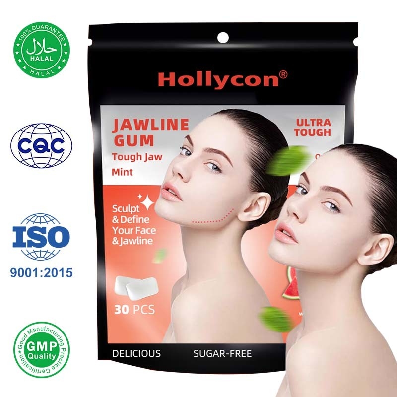 Gums à mâcher à base de sucre sans sucre pour l'exercice facial efficace