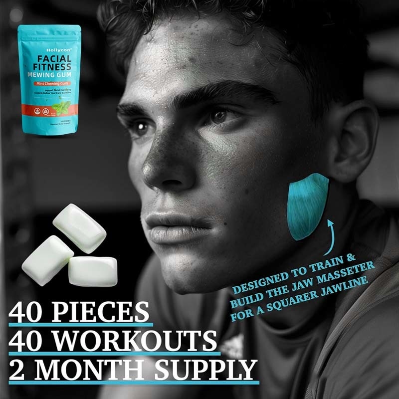 Vente à chaud Puissante menthe Formation à la mâchoire gomme dure Fitness du visage gomme à meuler ultra-dure gomme à mâcher à la mâchoire
