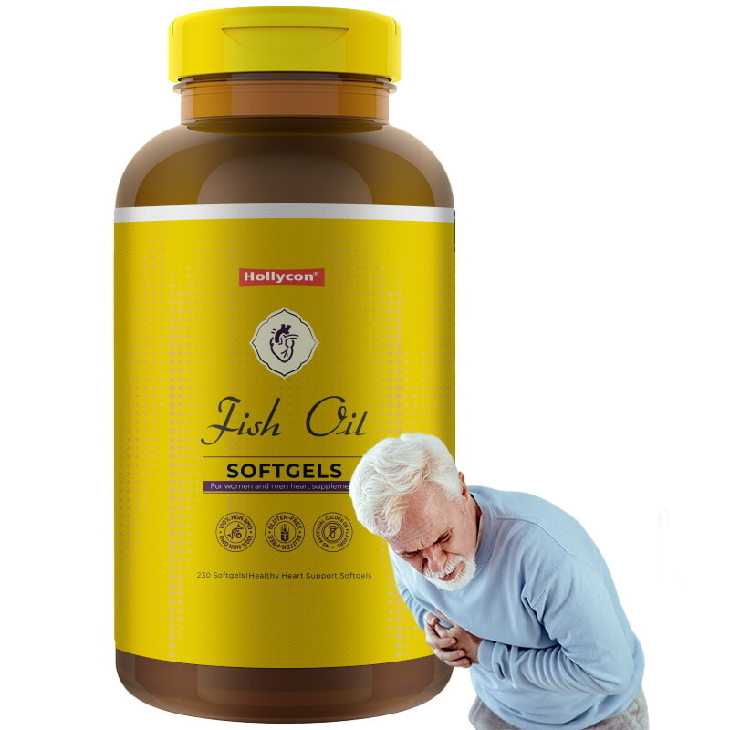 Huile de poisson Oméga 3 Suppléments 1200 mg Gels doux Oméga 3 Huile de poisson pour soutenir un cœur sain 230 Gels doux 115 journées