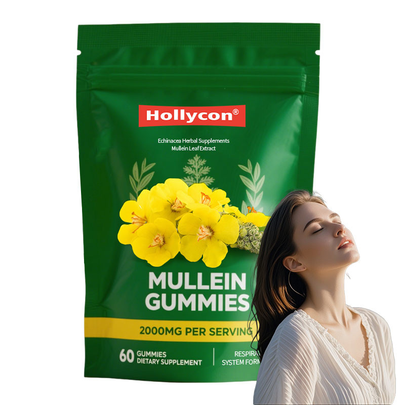 Extrait de feuilles de moulin de qualité supérieure pour les poumons 2000 mg de gommes de moulin