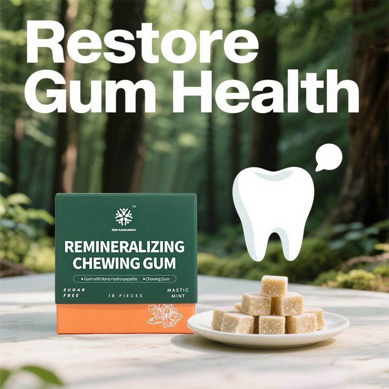 Chewing-gum reminéralisant artisanal, saveur menthe et encens, hydroxyapatite, huile de coco, charbon actif, sans sucre, protection de l'émail, soutien des soins bucco-dentaires