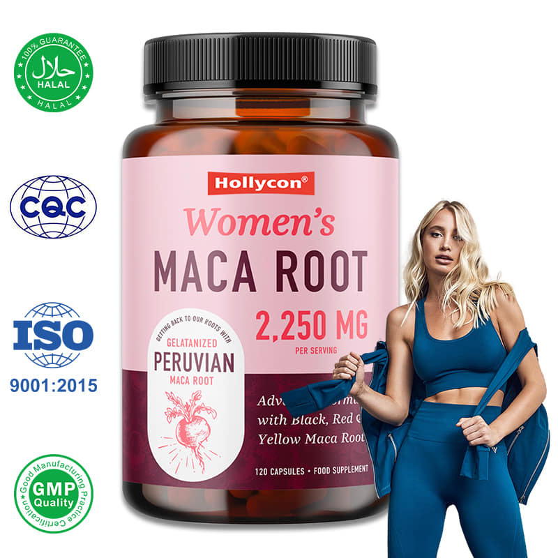 Les suppléments de maca pour les femmes Les pilules de maca noire soutiennent l'équilibre hormonal énergétique