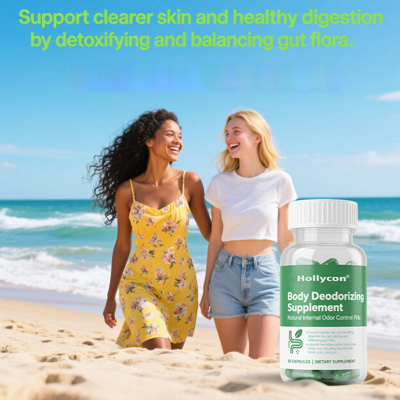 Supplément de désodorisation du corps - Pilules de contrôle des odeurs internes naturelles pour hommes et femmes | Capsules de chlorophylle pour la santé de la respiration, du corps et de l'intestin