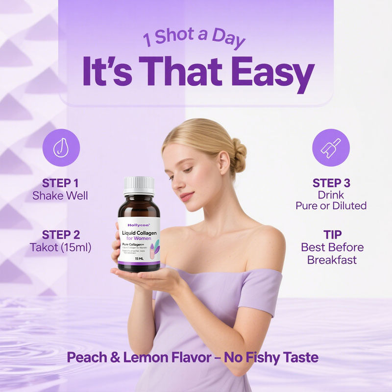 Collagène pur + collagène liquide pour femmes - 4000 mg de peptides marins pour la peau radieuse, la santé des cheveux et des ongles - acide hyaluronique, vitamine E