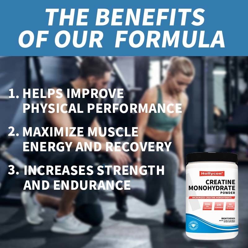 OEM Créatine monohydrate micronisée Supplément de créatine 5000mg Bodybuilding Nutrition sportive Créatine monohydrate en poudre