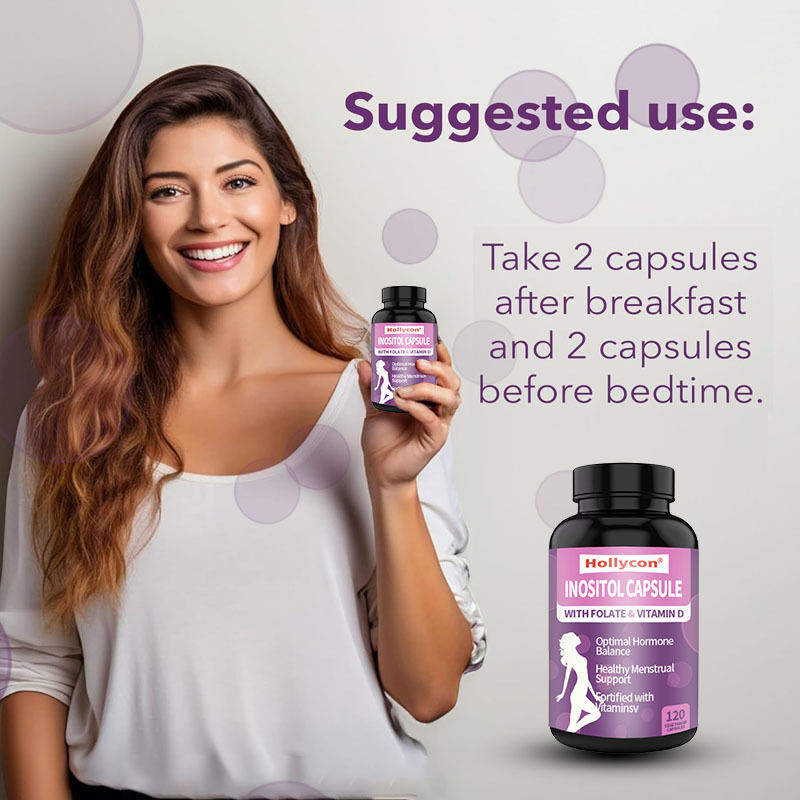 Complément d'inositol premium OEM Inositol Plus Ratio Équilibre hormonal sain et soutien ovarien sain pour les femmes, capsule d'inositol