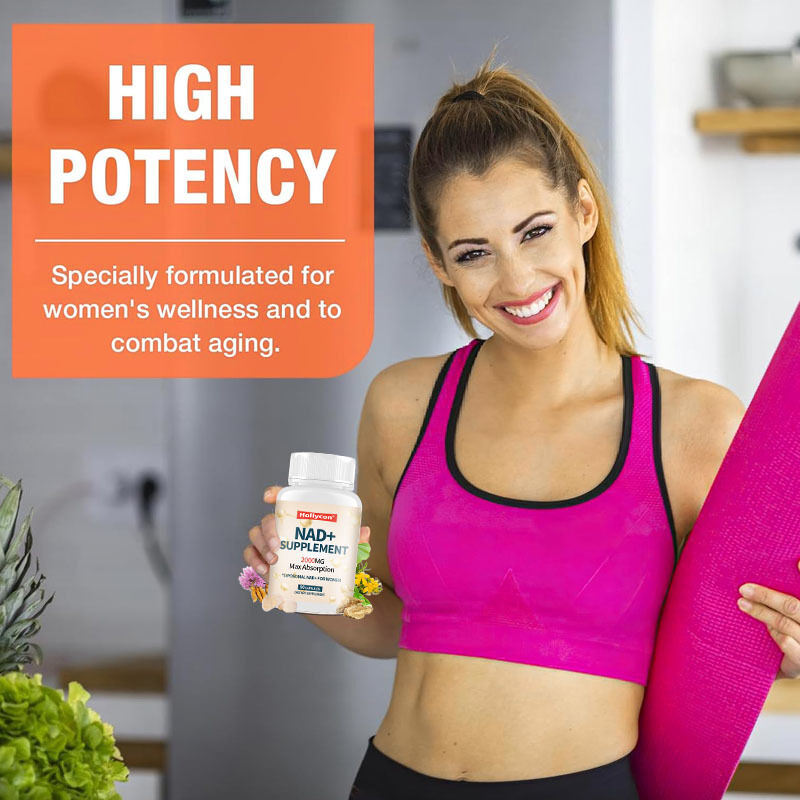 OEM 2000MG NAD+ liposomique pour les femmes Maximum d'absorption NAD Plus Ménopause Clarté cognitive Énergie Supplément NAD +