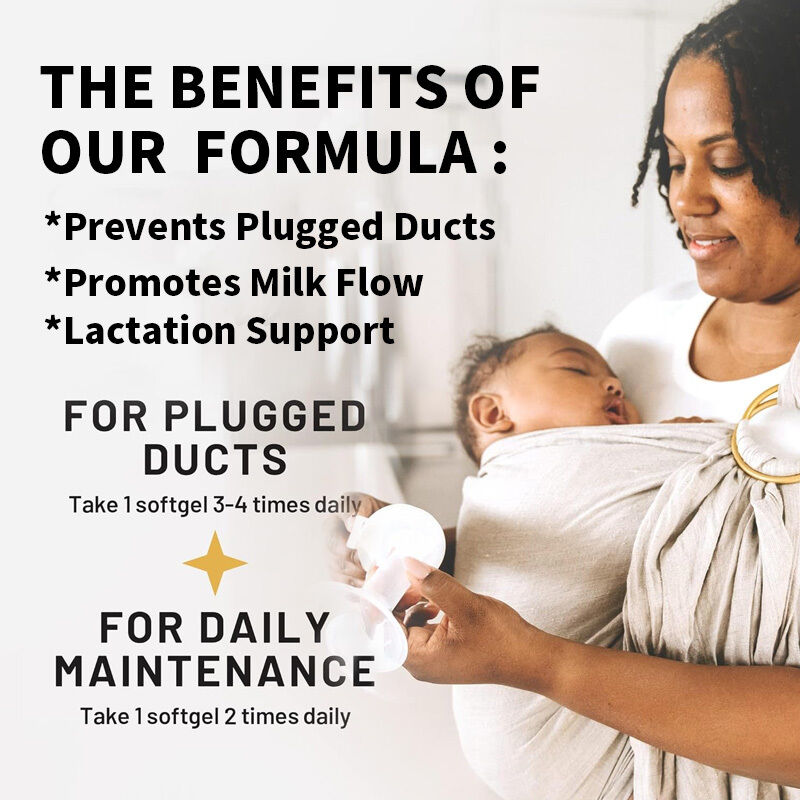 OEM Lecithine de tournesol gels doux 1200mg soutien de la lactation Le lait coulent obstrué Les conduits de lait Lecithine de tournesol Supplément