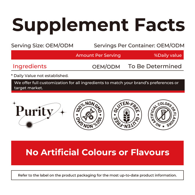 ODM OEM personnalisé Algues gommées bonbons de sureau Bonbons vitamine C D + Zinc Bonbons gommés Algues bourguignon racine végétarienne Bonbons