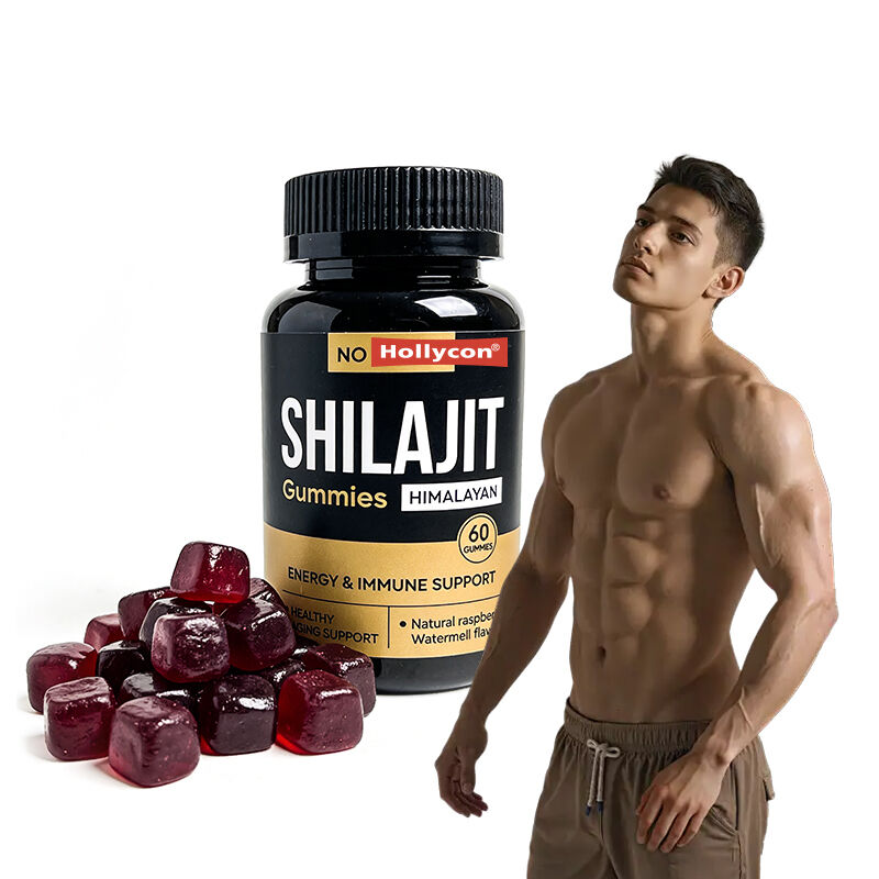 Shilajit Homme Gums Acide Fulvique Supplément sans sucre Maintient des niveaux d'énergie normaux et la fonction immunitaire