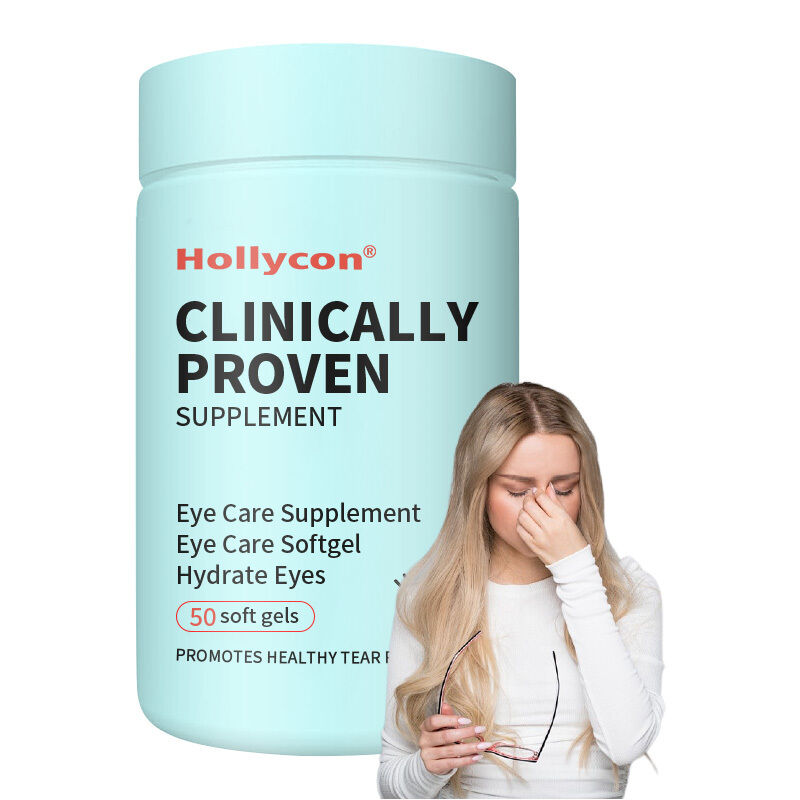 Supplément éprouvé cliniquement par OEM pour les yeux secs, pour hydrater les yeux de l'intérieur pour un soulagement durable, soulager la sécheresse, supplément de soins oculaires