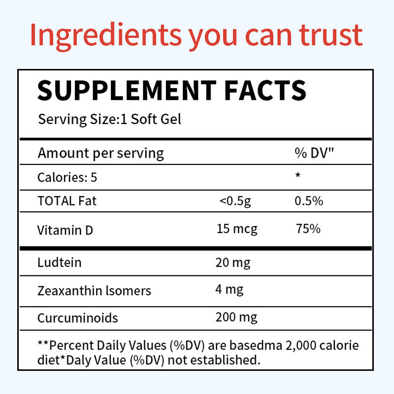 Supplément éprouvé cliniquement par OEM pour les yeux secs, pour hydrater les yeux de l'intérieur pour un soulagement durable, soulager la sécheresse, supplément de soins oculaires