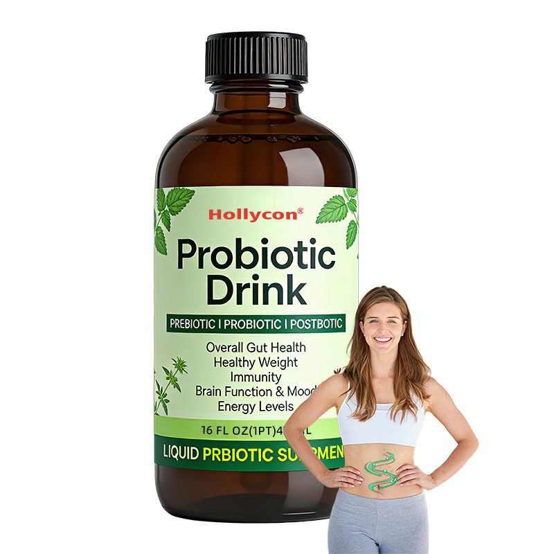 Liquide oral probiotique d'approvisionnement d'usine avec prébiotiques et postbiotiques | Soutient la santé digestive, le système immunitaire et le supplément d'énergie