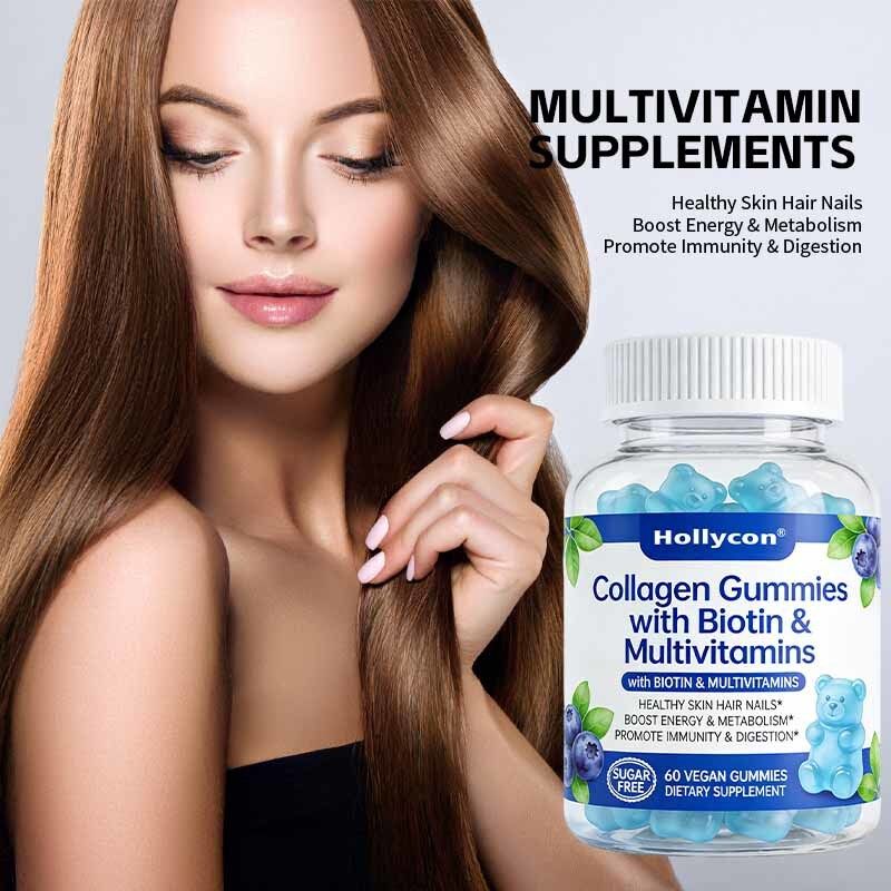 OEM / ODM Peptides de collagène personnalisés gomme pour une peau saine cheveux ongles Immunité et digestion Soutien aux os et aux articulations