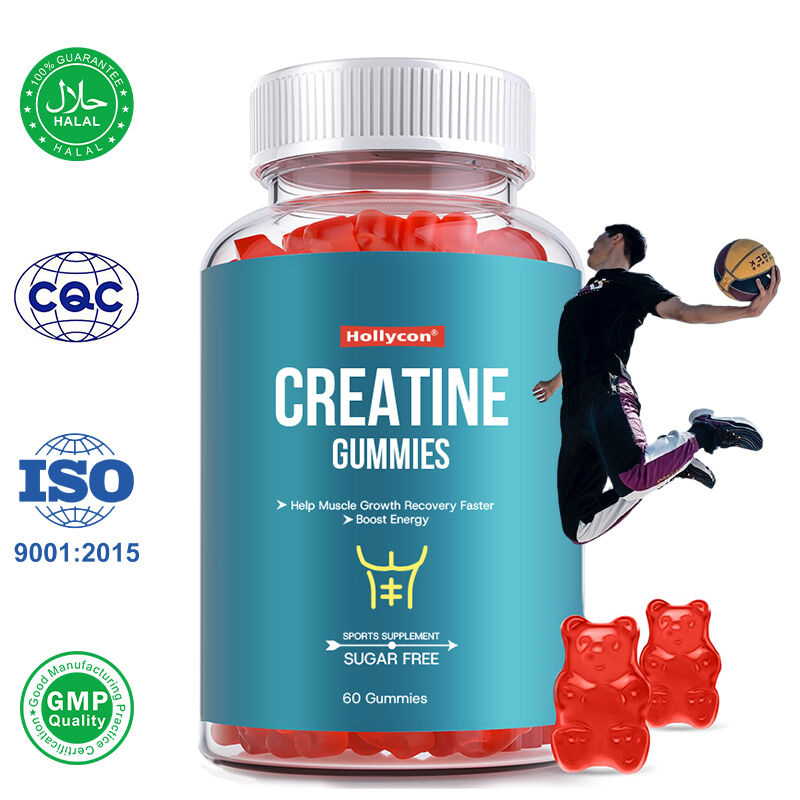 Fabricant Aide à la croissance musculaire récupération plus rapide Augmenter l' énergie avant l' entraînement Gummies Sports Supplément de sucre Gratuit de la créatine Gummies