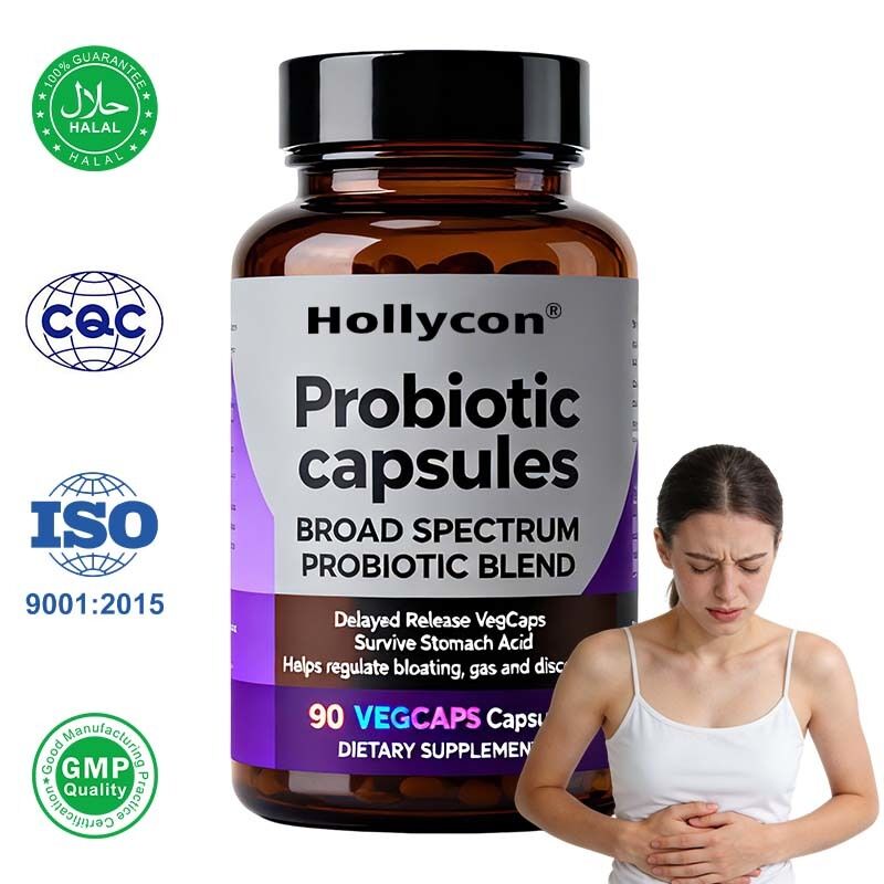 OEM ODM Shelf Stable Probiotic Pills Acidophilus with Prebiotic for Men Women Gut & Immune Health Care