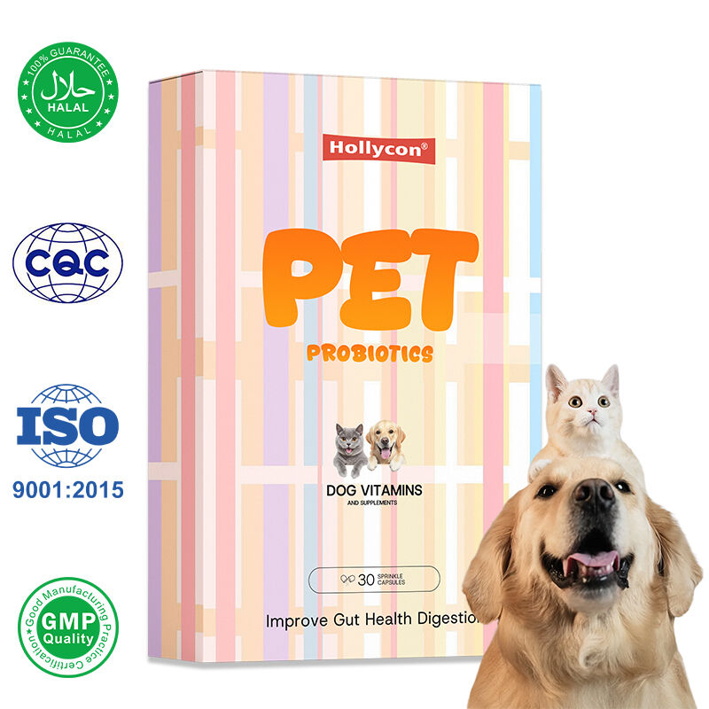 OEM Improve Gut Health Digestion Dog Vitamins and Supplements Health Supplement for Cats and Dogs Pet Probiotics Capsules