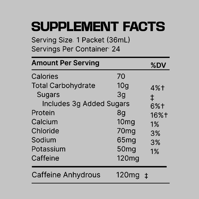 OEM/ODM 15 g de collagène protéique injection orale Nano hydrolysé Supplément liquide de routine de remise en forme avec caféine