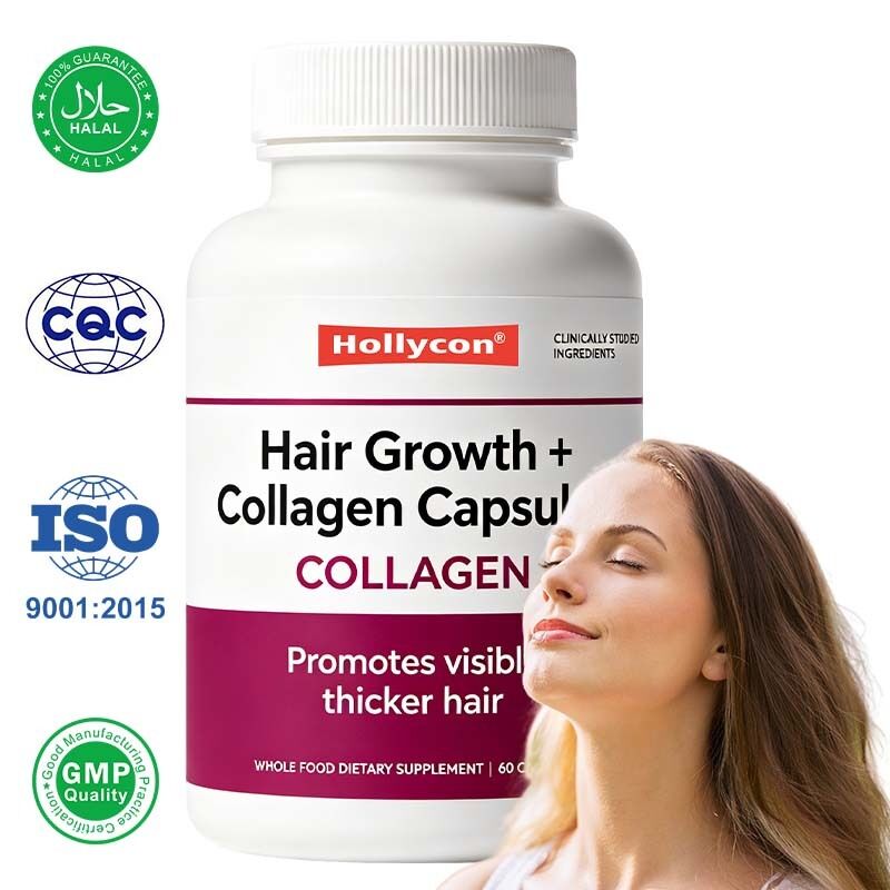 Formule composée de collagène Capsules de bien-être capillaire avec une nutrition légère pour les cheveux et des nutriments pour le soin de la peau