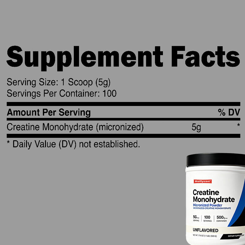 Poudre de monohydrate de créatine micronisée de haute pureté, pour l'approvisionnement quotidien en nutriments, avec une Texture à dissolution facile