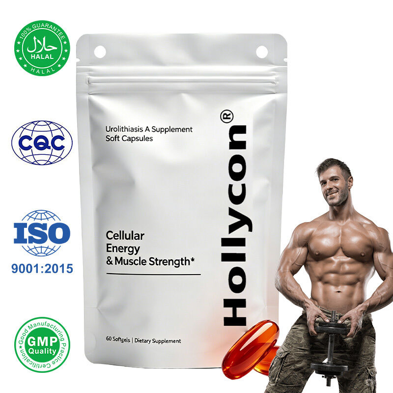 High Purity Urolithin A Soft Capsules | Plant Derived Daily Cellular Nutrient Supplement with Custom Private Label