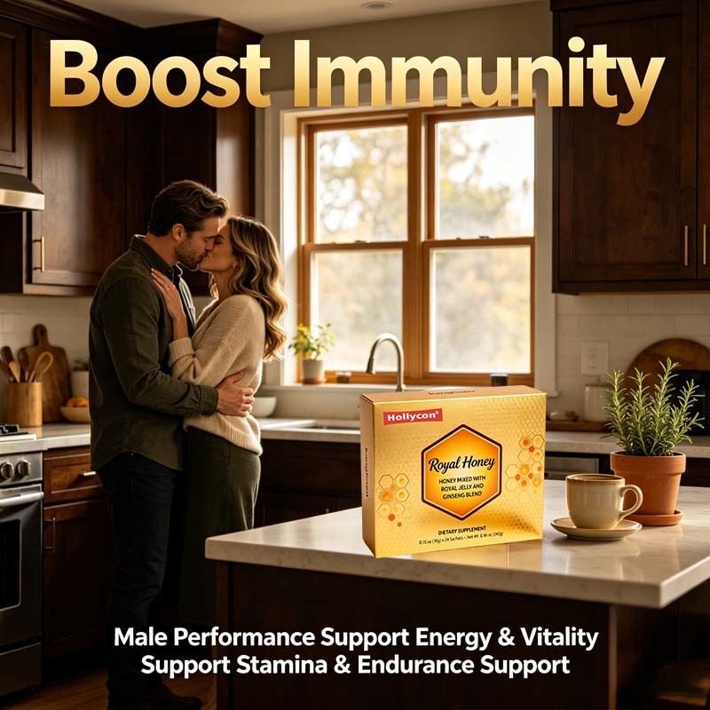 Panax Ginseng Blended Gold Honey - Supplément naturel personnalisable OEM/ODM pour l'énergie et la vitalité avec une durée de conservation de 24 mois