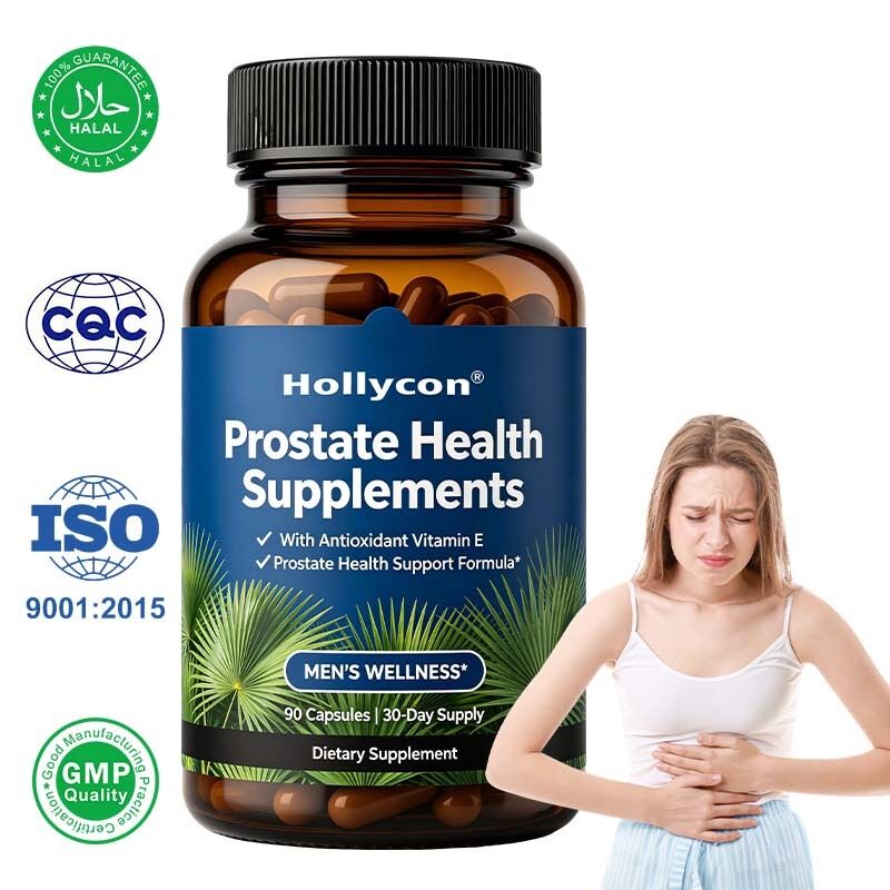 Formule Duo aux Herbes Saw Palmetto & Pygeum - Supplément pour Hommes avec Soutien Urinaire et Service de Marque Blanche Personnalisable