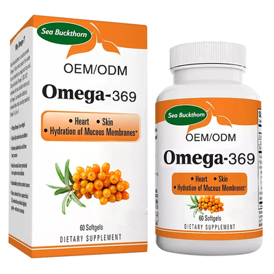 Supplément fait sur commande d'Epa Omega 3 Softgels d'argousier pour l'immunité de amplification