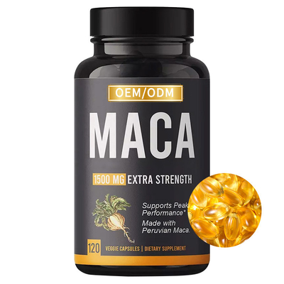 Supplément noir masculin Softgels de racine de Maca pour l'élargissement de hanches