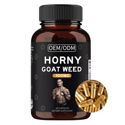 L'amélioration masculine de mauvaise herbe cornée de chèvre complète des capsules approuvées par le FDA