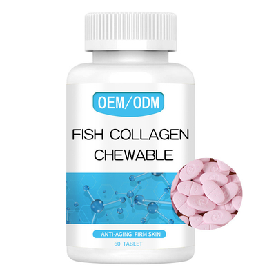 Le glutathion masticable anti-vieillissement de collagène de poissons capsule des Tablettes pour le blanchiment de peau
