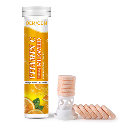 Tablettes effervescentes de Gummies de cheveux sains de Gummies de vitamine de biotine de Milkweed de vitamine C