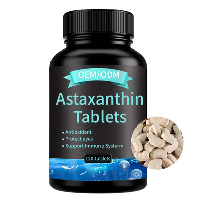 Les Tablettes antioxydantes d'astaxanthine complète la marque de distributeur d'OEM
