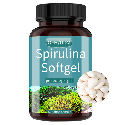 Logo Spirulina Softgels Eye Health fait sur commande complète l'ODM