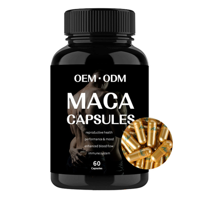 Mg 1500 plus des capsules de supplément de racine de Maca pour la détente de l'homme