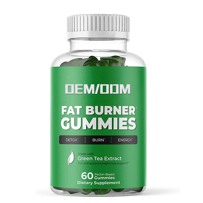 Gros suppléments adaptés aux besoins du client de propulseur de métabolisme de thé vert de Gummies de brûleur de Vegan