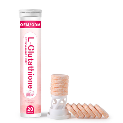 Peau blanchissant L effervescent saveur de fraise de pilules de Tablettes de glutathion
