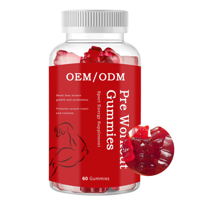 De BCAA d'adultes de gain de poids de capsules supplément de Gummies de séance d'entraînement pré