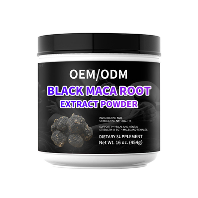 Poudre de fines herbes de racine de maca Maca de supplément noir naturel de 100%