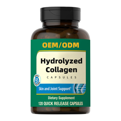 L'hydrolysat de protéines de peptides d'OEM a hydrolysé des capsules de collagène pour anti-vieillissement