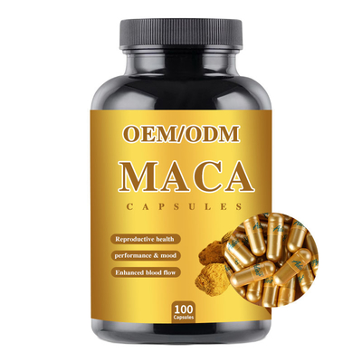 Mg 1500 masculin de capsule de supplément de racine de Maca d'amélioration d'OEM