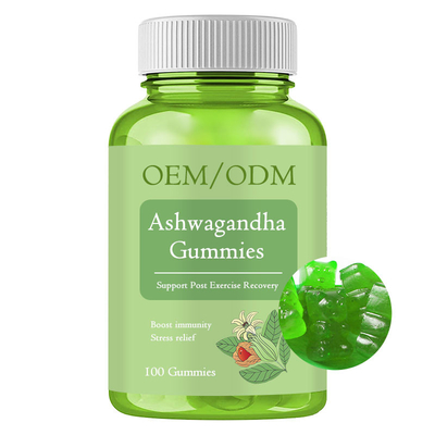 OEM 60 Ashwagandha complètent l'immunité d'énergie de détente de Gummies