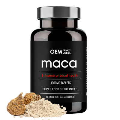 Les Tablettes masculines de Maca d'amélioration d'anti fatigue fournissent le supplément de soins de santé d'énergie