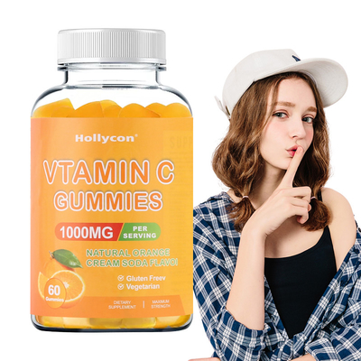Vitamine C de FDA 1000mg Gummies pour la peau vibrante rougeoyante d'adultes et d'enfants