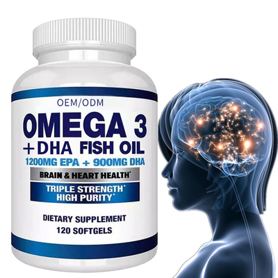 Supplément nutritionnel diététique de force de triple d'huile de poisson d'ODM Omega 3