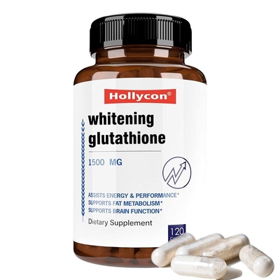 Les capsules faites sur commande de L-glutathion de logo pèlent blanchir des soins de la peau de suppléments de pilules