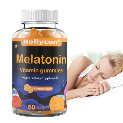 Le COA complète le sommeil de soutien d'OEM détendent la vitamine orange Gummies de Melatonin de saveur
